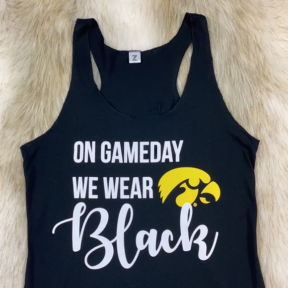 Zoozats Iowa Hawkeye Halter Tank Top, Size Medium - Picture 6 of 9
